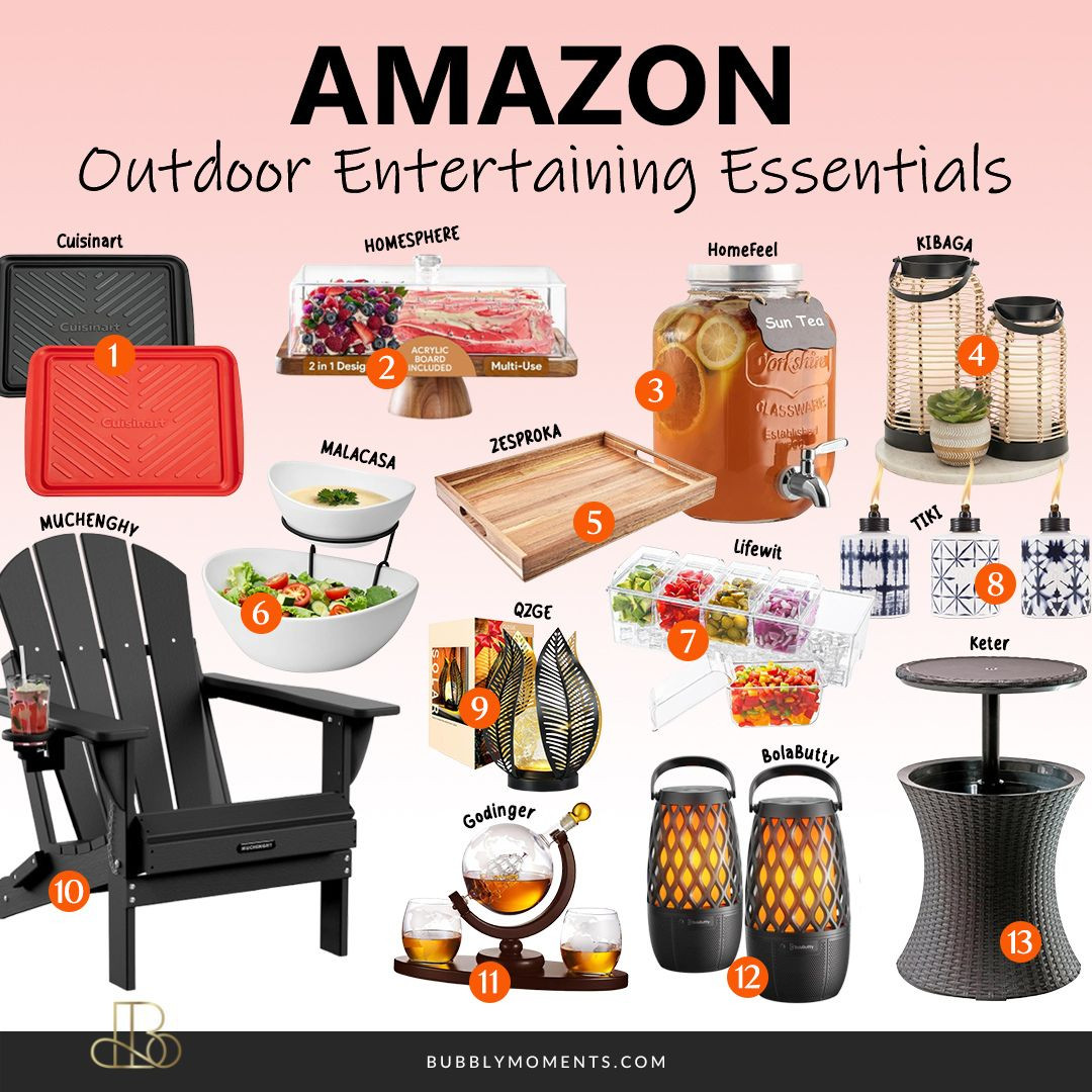 Outdoor entertaining made easy 🌿✨ These Amazon finds are perfect for creating a cozy and stylish space for your next gathering. From comfy seating to simple décor and lighting, everything helps set the mood for relaxing and hosting friends and family.
Whether it’s a casual hangout, weekend BBQ, or evening drinks, these essentials make your outdoor space feel warm and inviting. Save this for your next setup and refresh your patio or backyard with pieces you’ll use again and again! 🌞🍹
#LTKHome #LTKFinds #LTKStyle #OutdoorLiving #PatioDecor #BackyardGoals #AmazonFinds #HomeInspo #OutdoorStyle #SummerVibes #GardenParty #BackyardInspo #OutdoorDecor #PatioInspo #EntertainAtHome #CozyOutdoor #HomeDecor 

 
