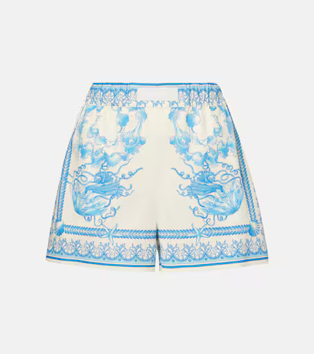 Underwater Barocco cotton poplin shorts | Mytheresa (US/CA)