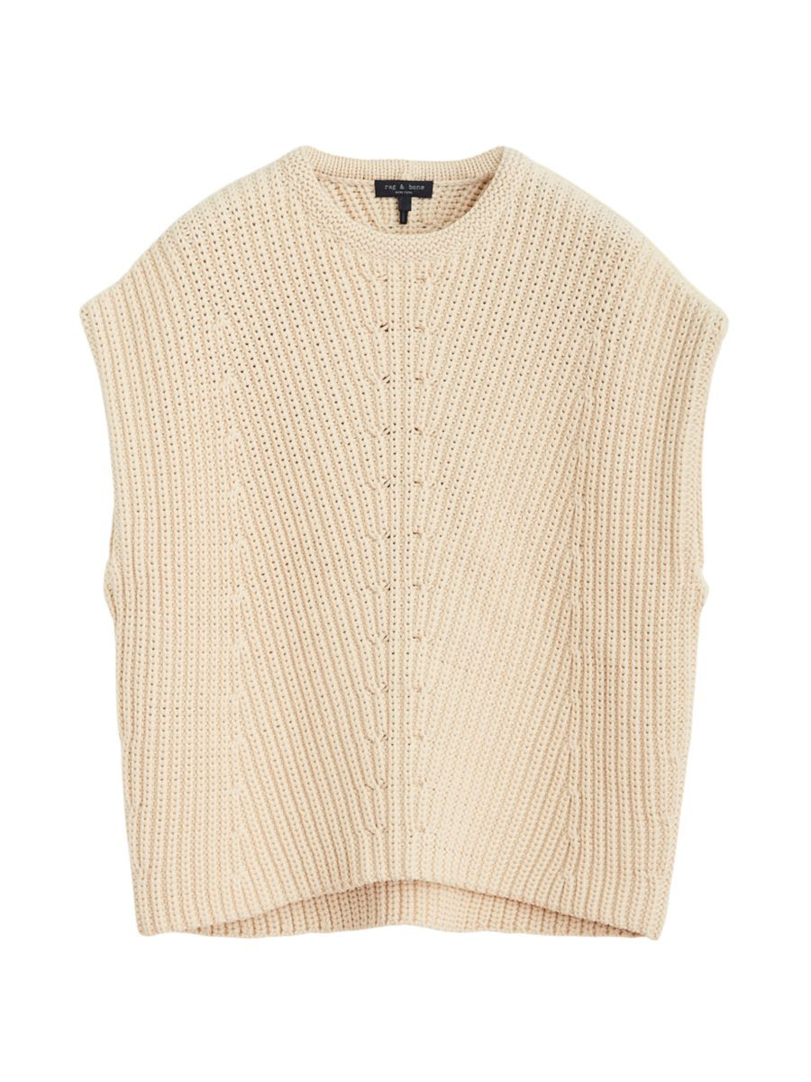 Shane Cotton-Blend Knit Vest | Saks Fifth Avenue