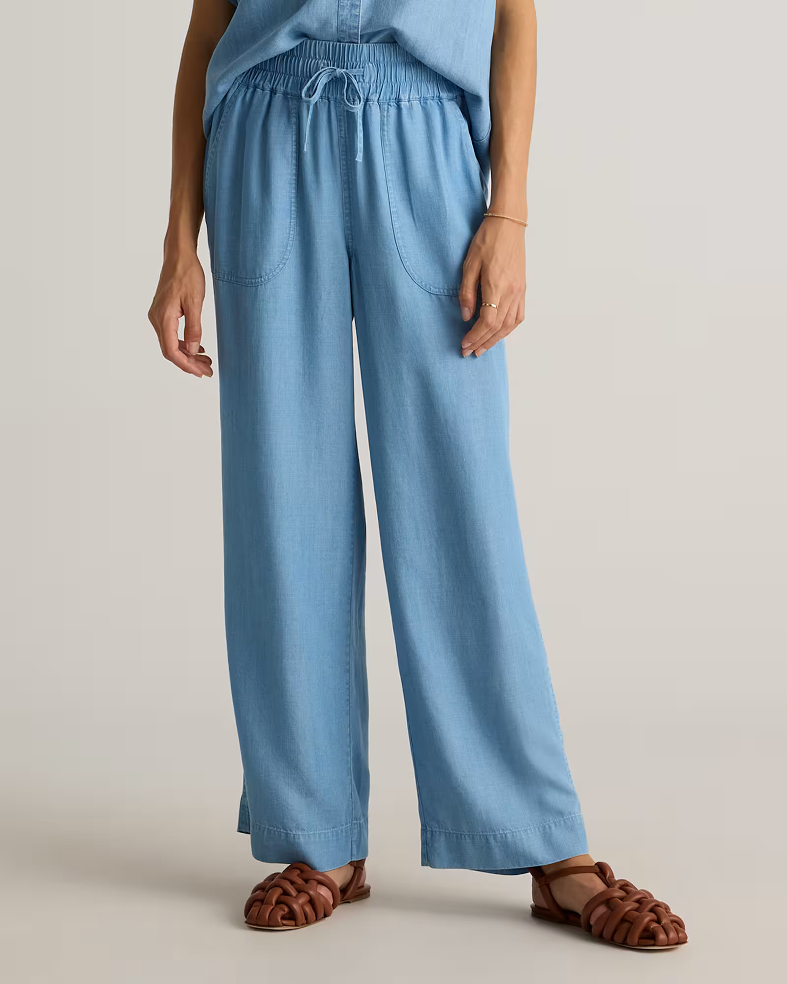 Pull-On Tencel Chambray Pants | Quince