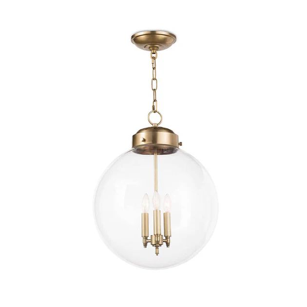 Globe Pendant - Natural Brass by Southern Living | Cailini Coastal