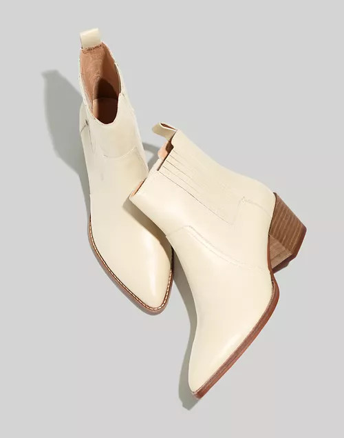 The Western Ankle Boot in Leather | Madewell