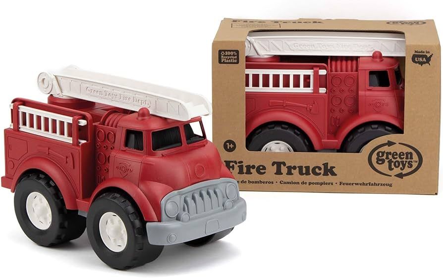 Green Toys Fire Truck - BPA , Phthalates Free Imaginative Play Toy for Improving Fine , Gross Mot... | Amazon (US)