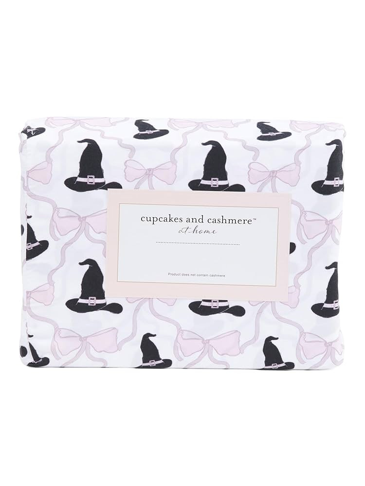 cupcakes and cashmere Halloween Sheet Set, Witch Hat and Bow Pattern, Full | Amazon (US)