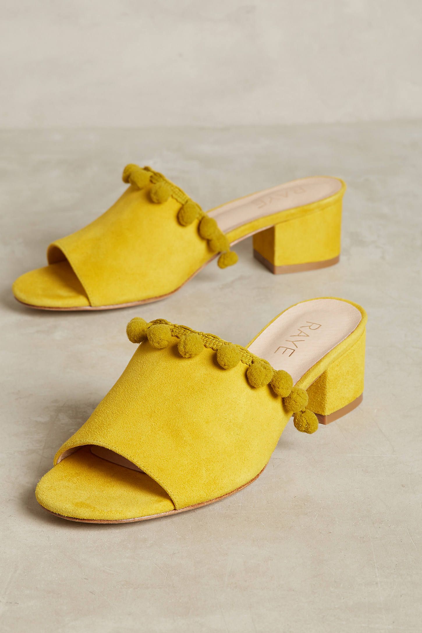 Raye Camille Pommed Peeptoe Mules | Anthropologie (US)