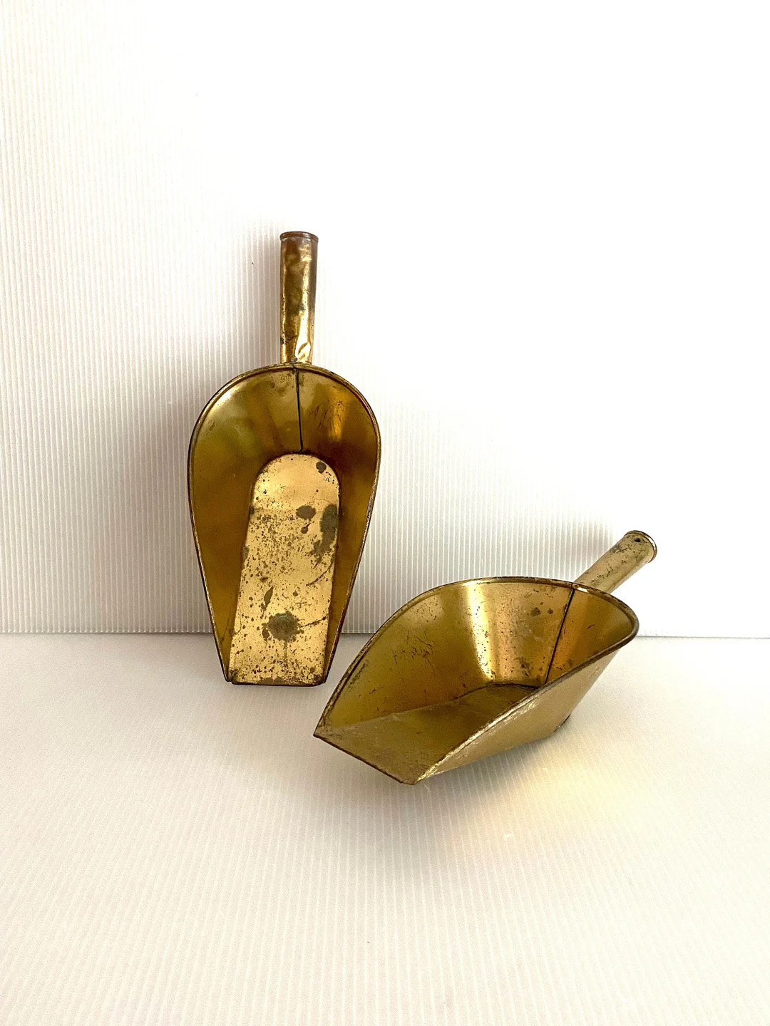 Aged Brass Scoops, Set of 2 - Etsy | Etsy (US)