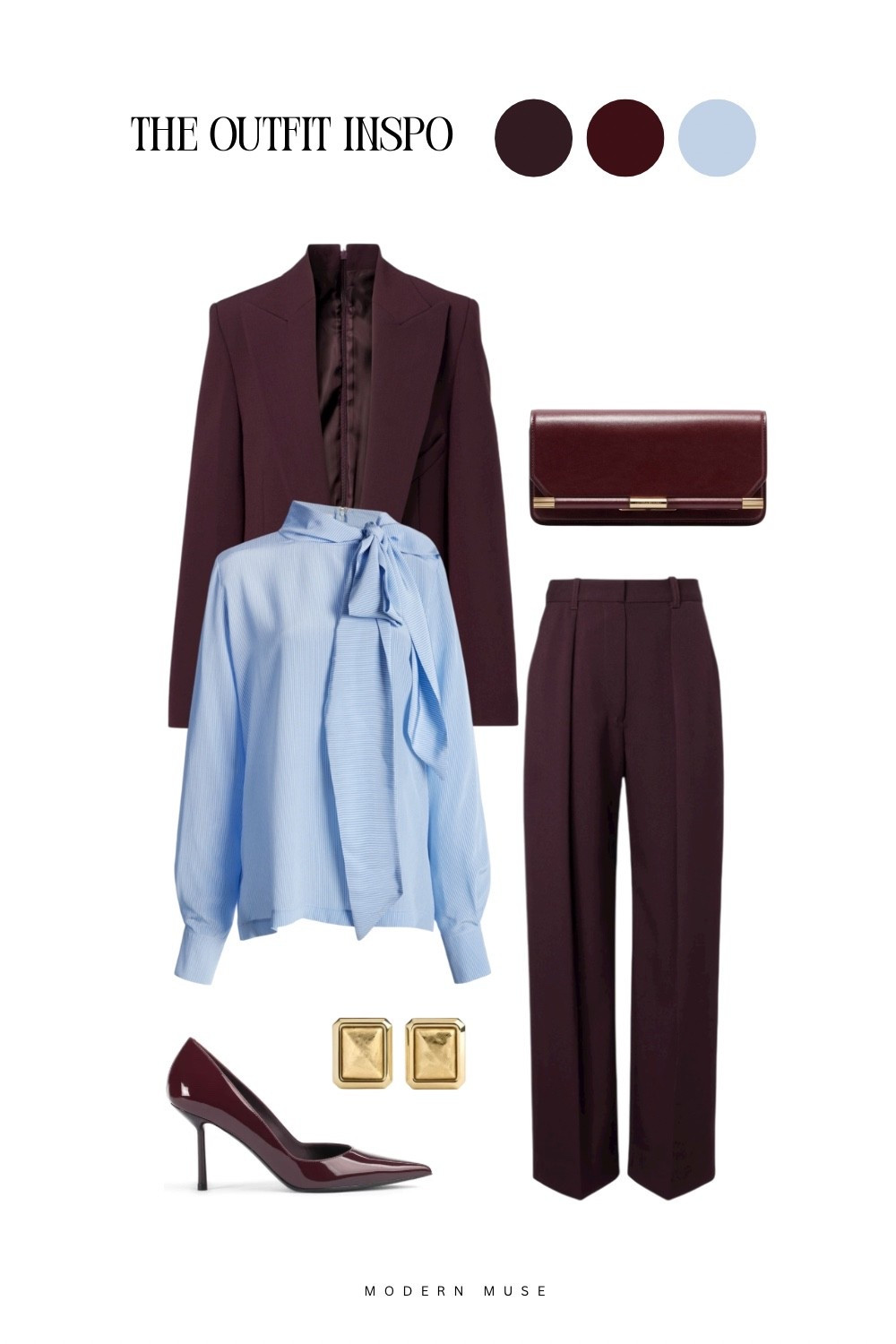 Burgundy & blue | outfit inspo

#LTKootd #LTKWorkwear #LTKStyleTip
