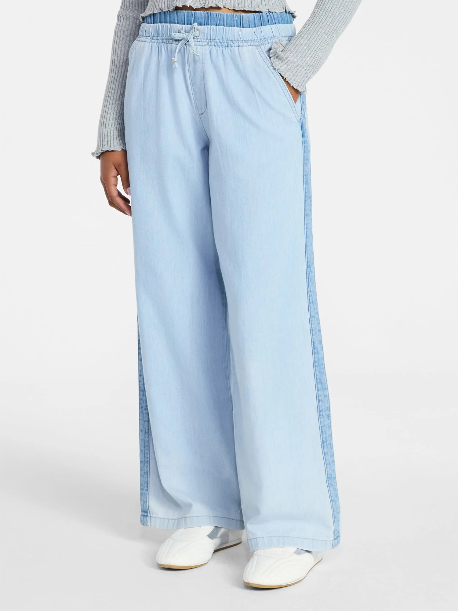 Weekend Academy Girls Cotton Pull-On Pants, Sizes 5-18 | Walmart (US)