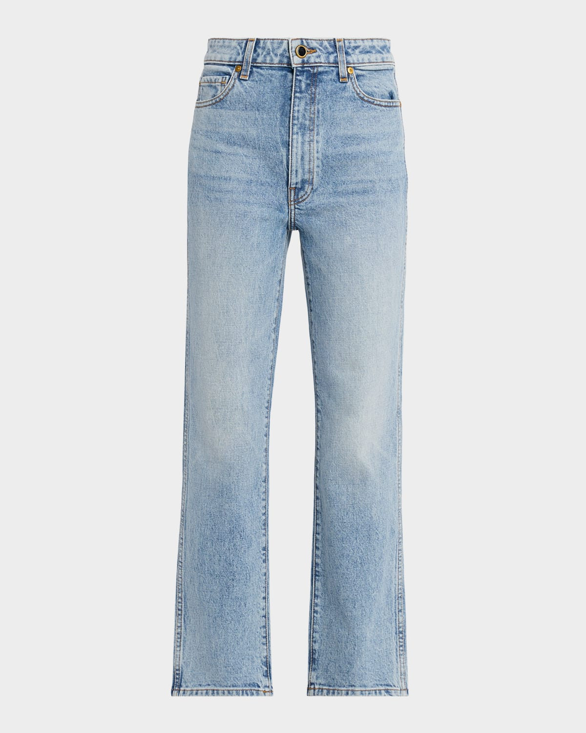 Abigail High-Rise Straight-Leg Ankle Jeans | Neiman Marcus