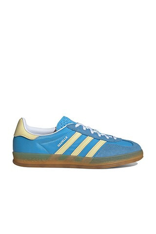 Adidas Originals Gazelle Indoor in Semi Blue Burst Almost Yellow & White - Blue. Size 11 (also in 10). | FWRD 