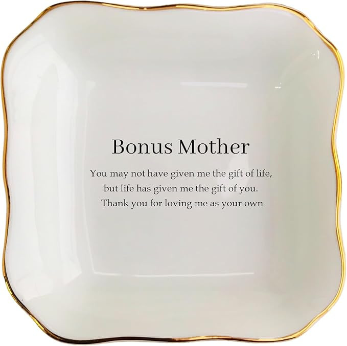 Ceramic Jewelry Dish - Bonus Mom Gifts - Stepmom Gifts - Gift for Stepmother - Godmother Gifts - ... | Amazon (US)