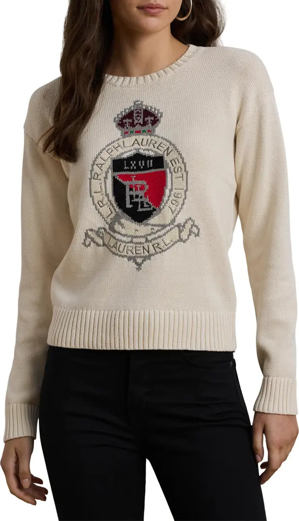 Crest Cotton Graphic Crewneck Sweater | Nordstrom