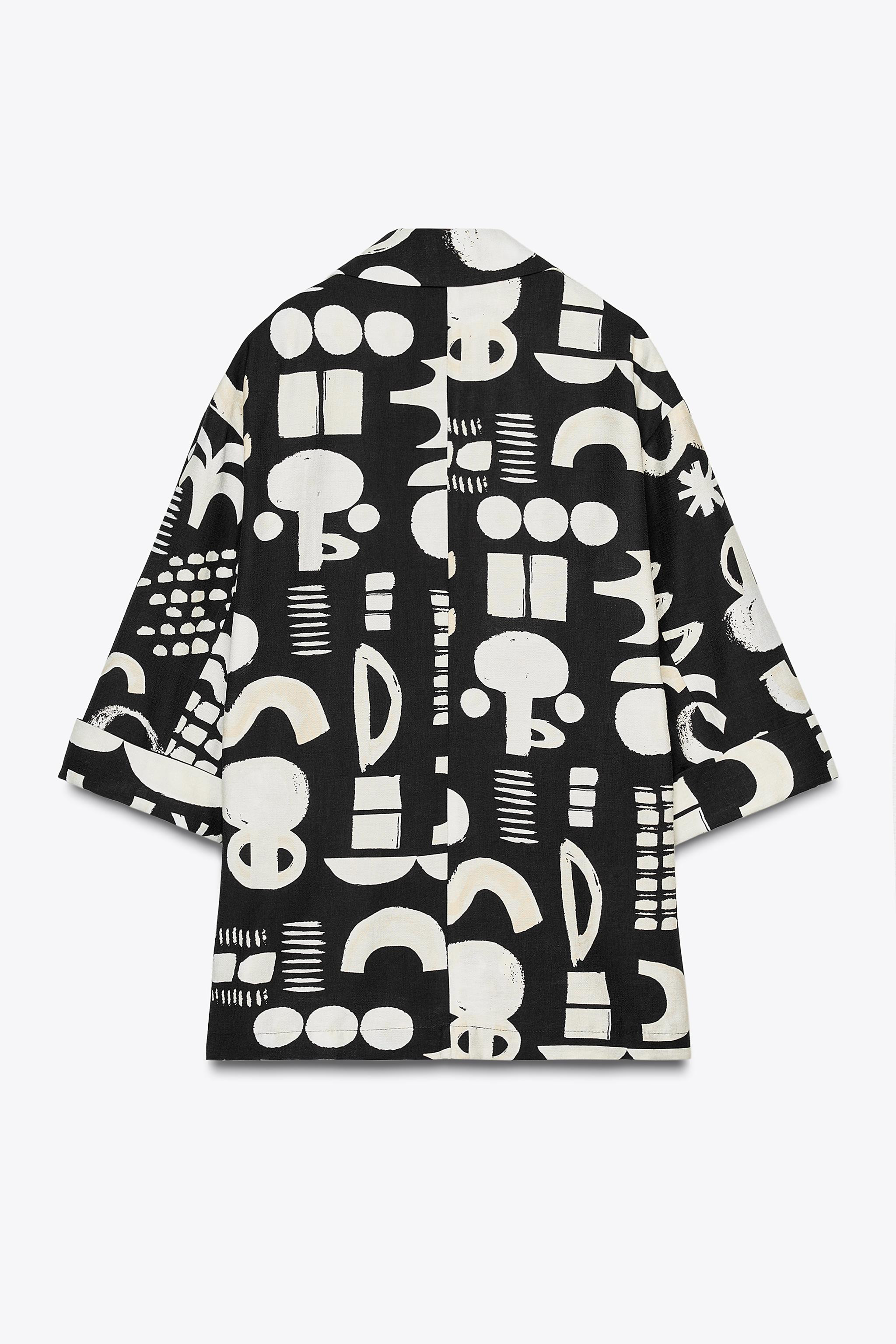 WATERCOLOUR PRINT BLAZER | Zara Canada