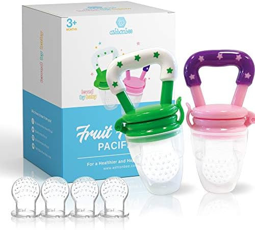 Ashtonbee Baby Fruit Feeder, Baby Food Feeder Pacifiers for Teething Relief, Teething Toys for Ba... | Amazon (US)