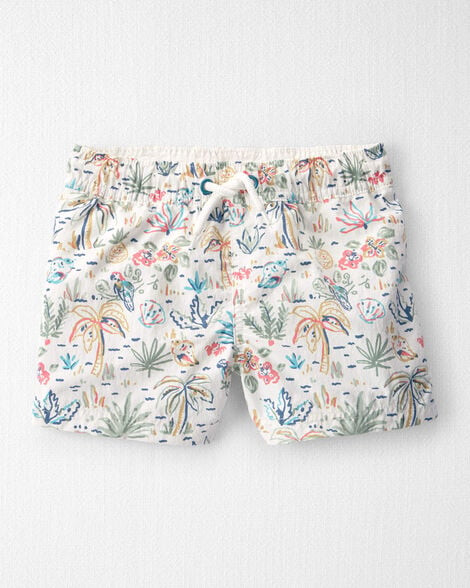 Toddler Boy Recycled Swim Trunks in Tropical Paradise | Carter's Inc
