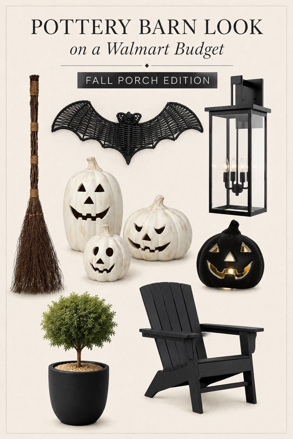 Pottery Barn Look on a Walmart Budget | Fall Porch Edition

Designer-inspired fall porch finds without the designer price tag. These Walmart favorites create a cozy, elevated entry with classic black accents, textured pumpkins, woven details, and timeless outdoor pieces that look far more expensive than they are.

#LTKSeasonal #LTKHome #LTKSaleAlert