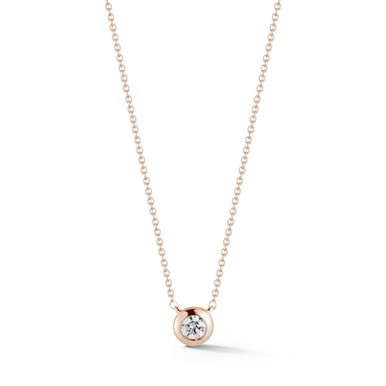 Liz Adams x DRD Single Bezel Diamond Necklace | Dana Rebecca Designs