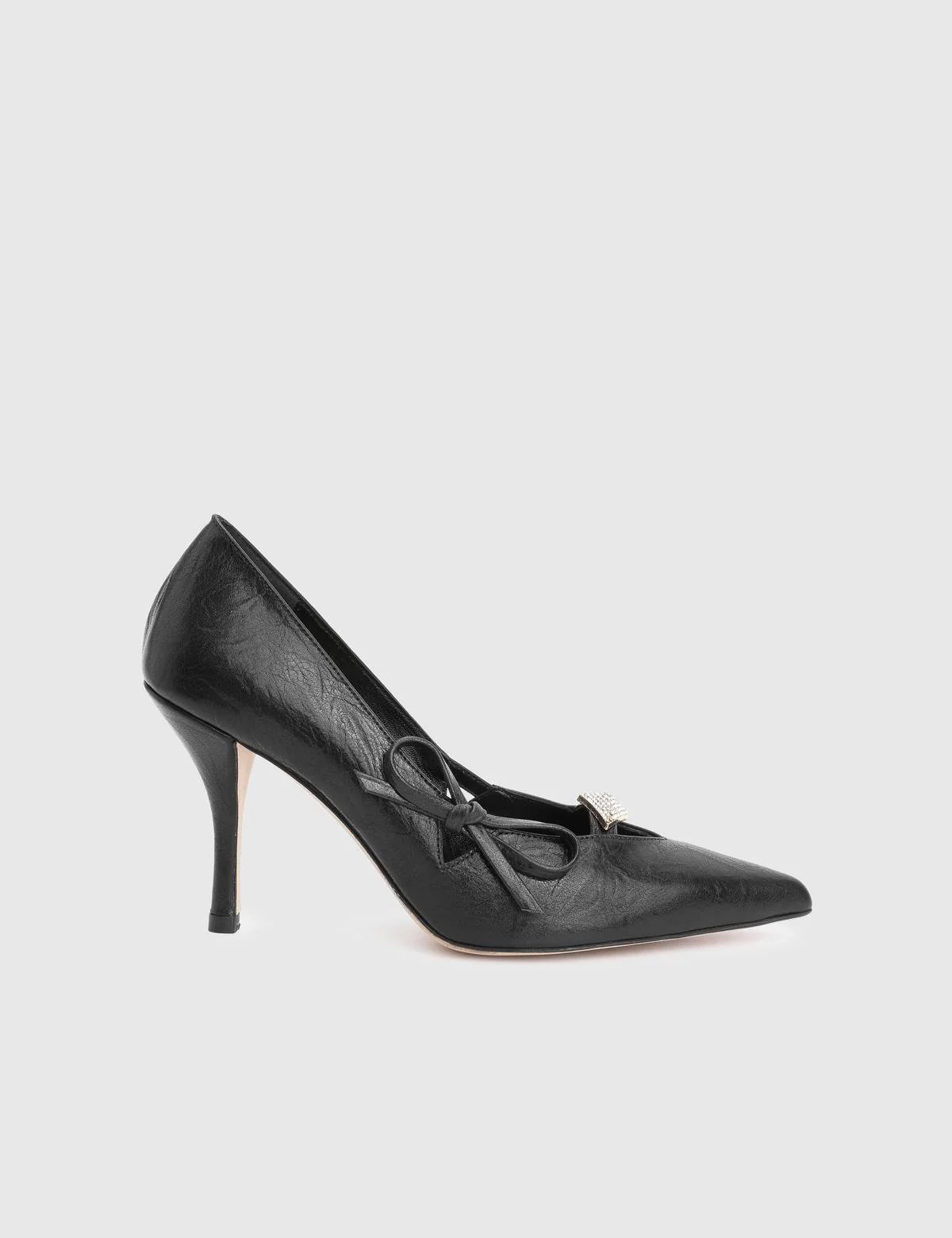 Dario Black Leather Women's Pump | ILVI
