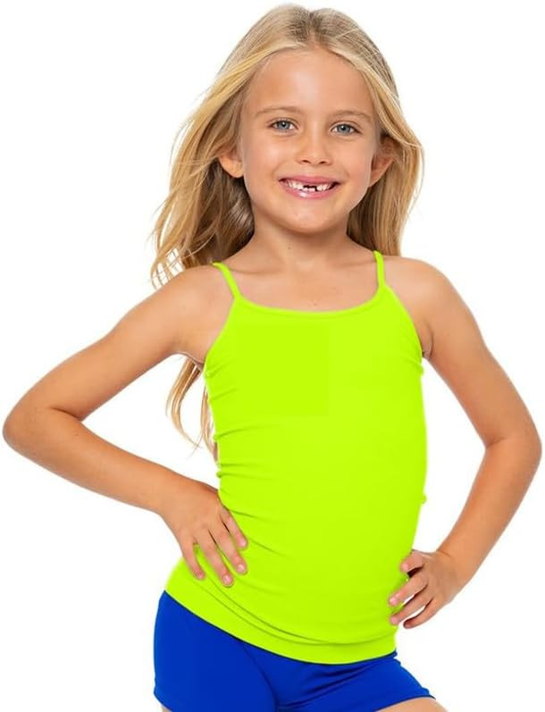 Malibu Sugar Girls Tank Top Sleeveless Camisole Undershirt - Kids Comfortable Stretch Top Cami Ta... | Amazon (US)