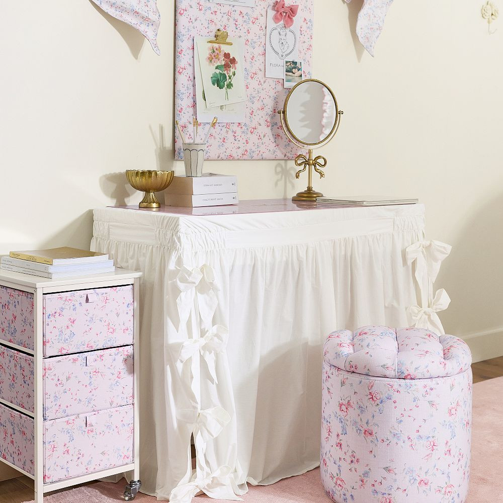 LoveShackFancy Bows Desk Skirt | Pottery Barn Teen