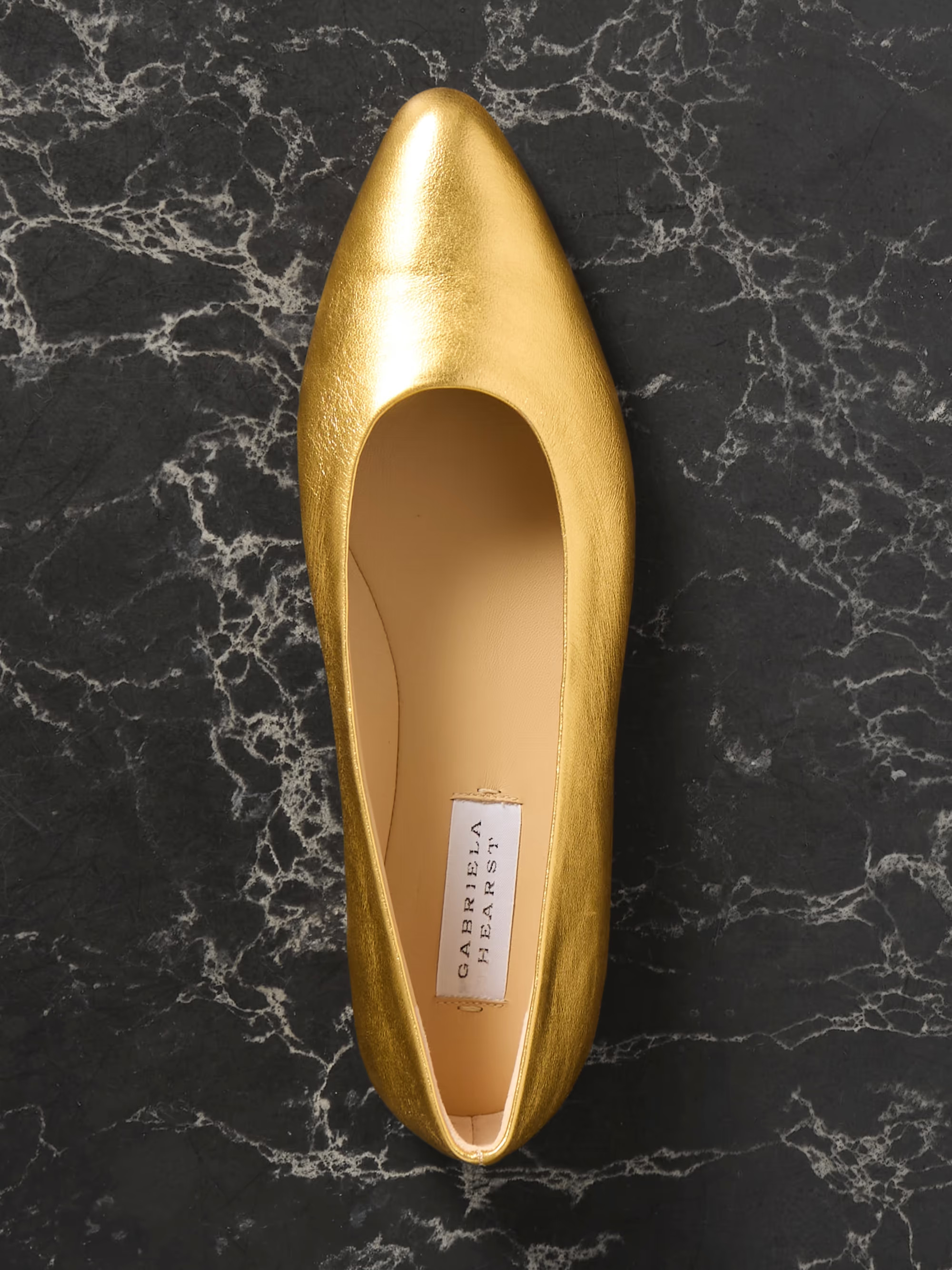 Andre metallic leather ballet flats | NET-A-PORTER (US)