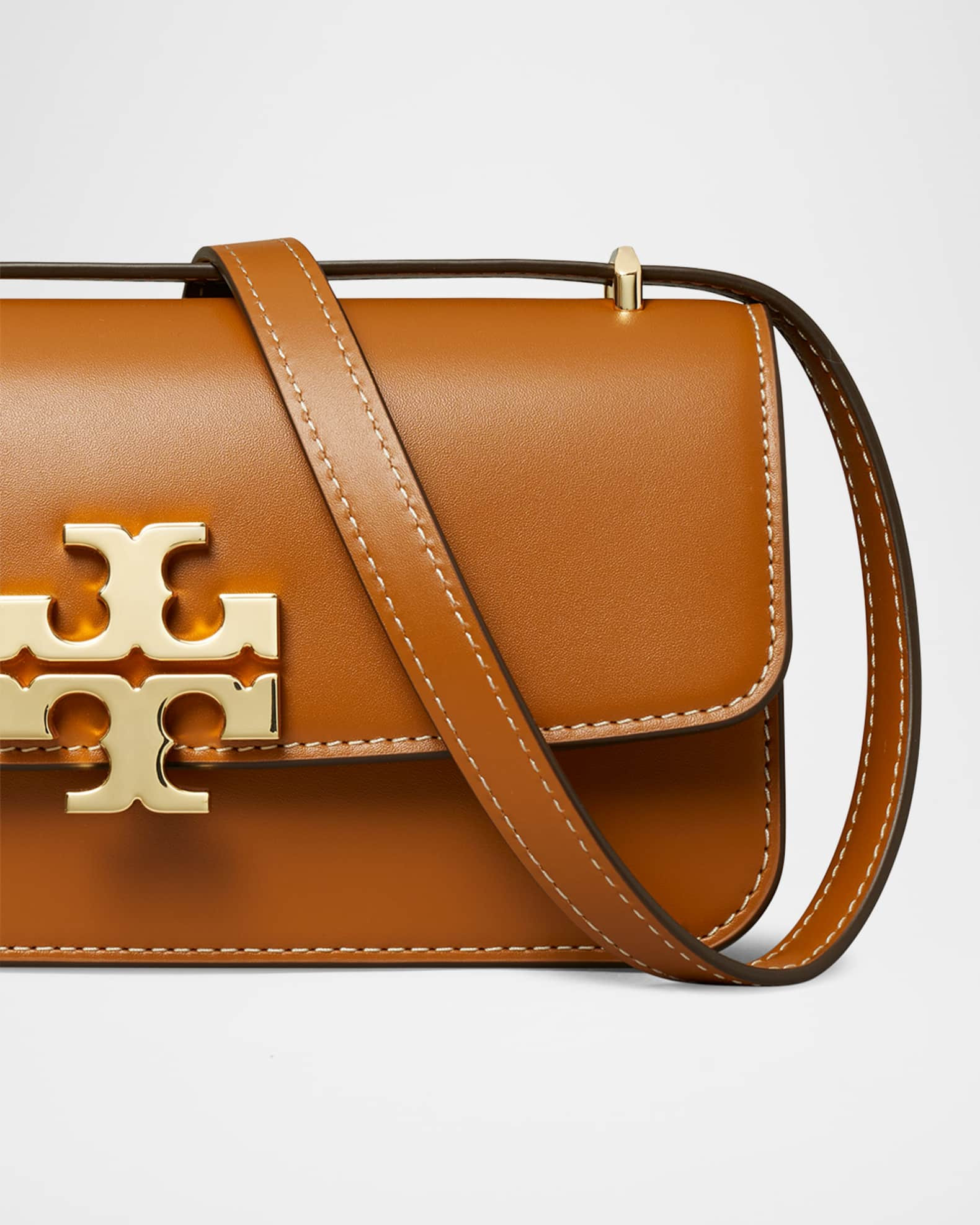 Tory Burch Eleanor Small Convertible Leather Shoulder Bag | Neiman Marcus