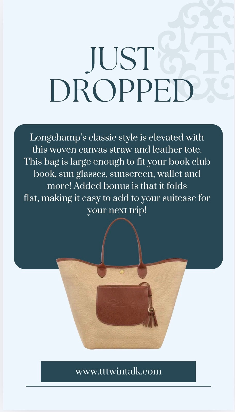 This Longchamp tote was a must have for our latest trip to Arizona. It was a stunner with my dresses and even the perfect size for carrying my essentials plus our latest book club book for the pool. I love this bag and know you will, too! s

#LTKOver40 #LTKdayinmylife