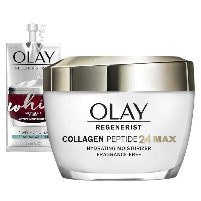 Olay Regenerist Collagen MAX + Peptide 24 Hydrating Face Moisturizer for Firmer Skin, Anti-Wrinkl... | Amazon (US)