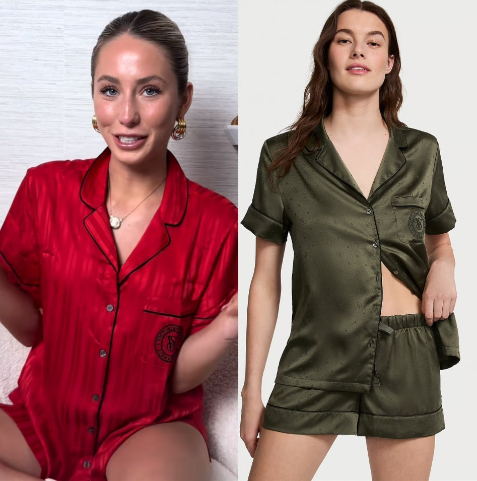 Shop Alix Earle’s pajamas! #alixearle #outfit #pajamas #pjs #victoriassecret 

#LTKSeasonal #LTKHoliday #LTKGiftGuide