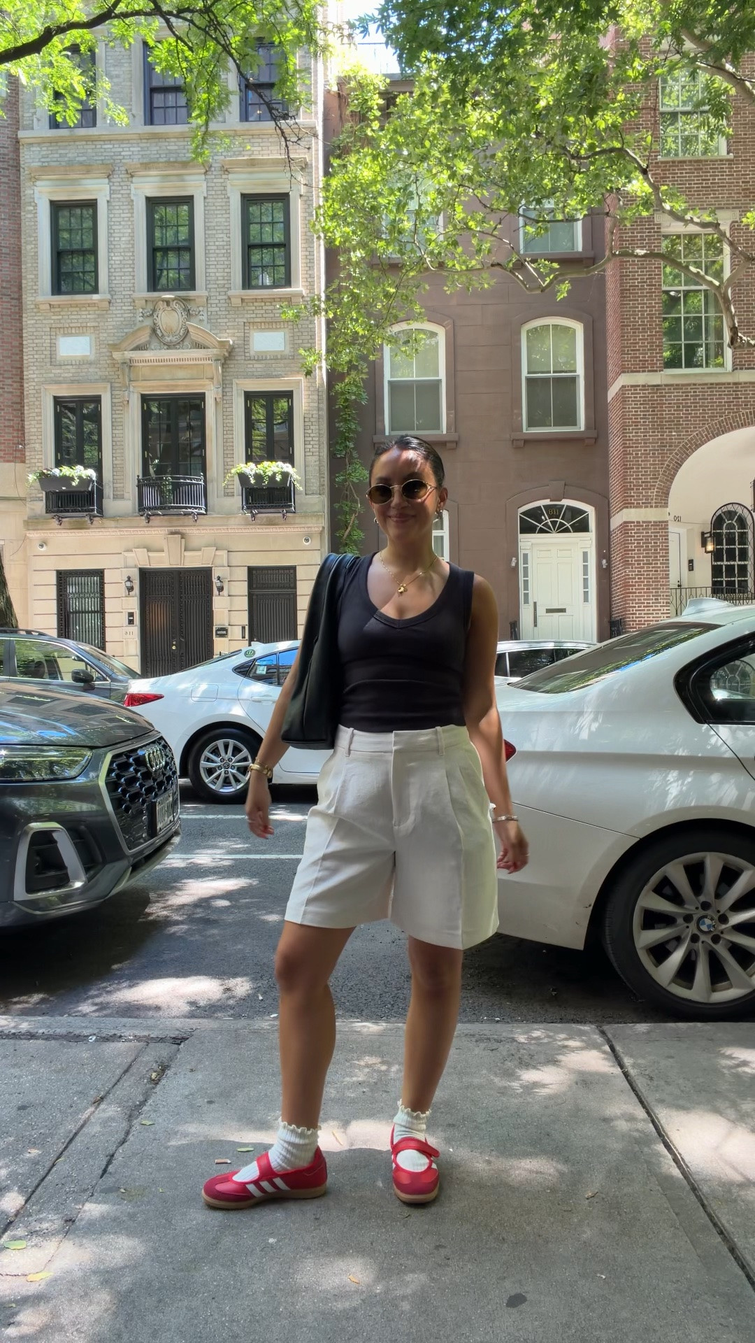 NYC exploring day outfit! It was 90 degrees so needed something chic but COMFY & breathable! 

Short- 6
Tank- small
Shoes- 6.5 kids

#LTKSeasonal #LTKPetite #LTKootd