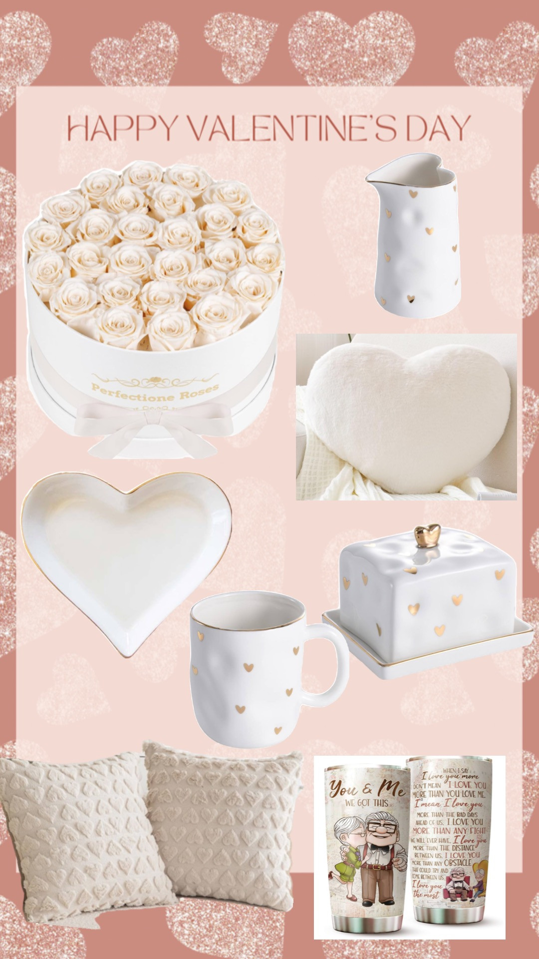 XVTRU Heart Pillow, Soft Ivory Heart Shaped Pillow, Cute Faux Rabbit Fur Room Decorative Throw Pillow, 12.9"x9.8" Heart Plush Cushion for Couch Bed Kid Girls Women Valentine's Day Gift | Amazon (US)