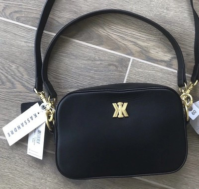 Designer Kassandre Paris Black Crossbody Med Bag cow leather BNWT RRP \u00a3260 | eBay UK