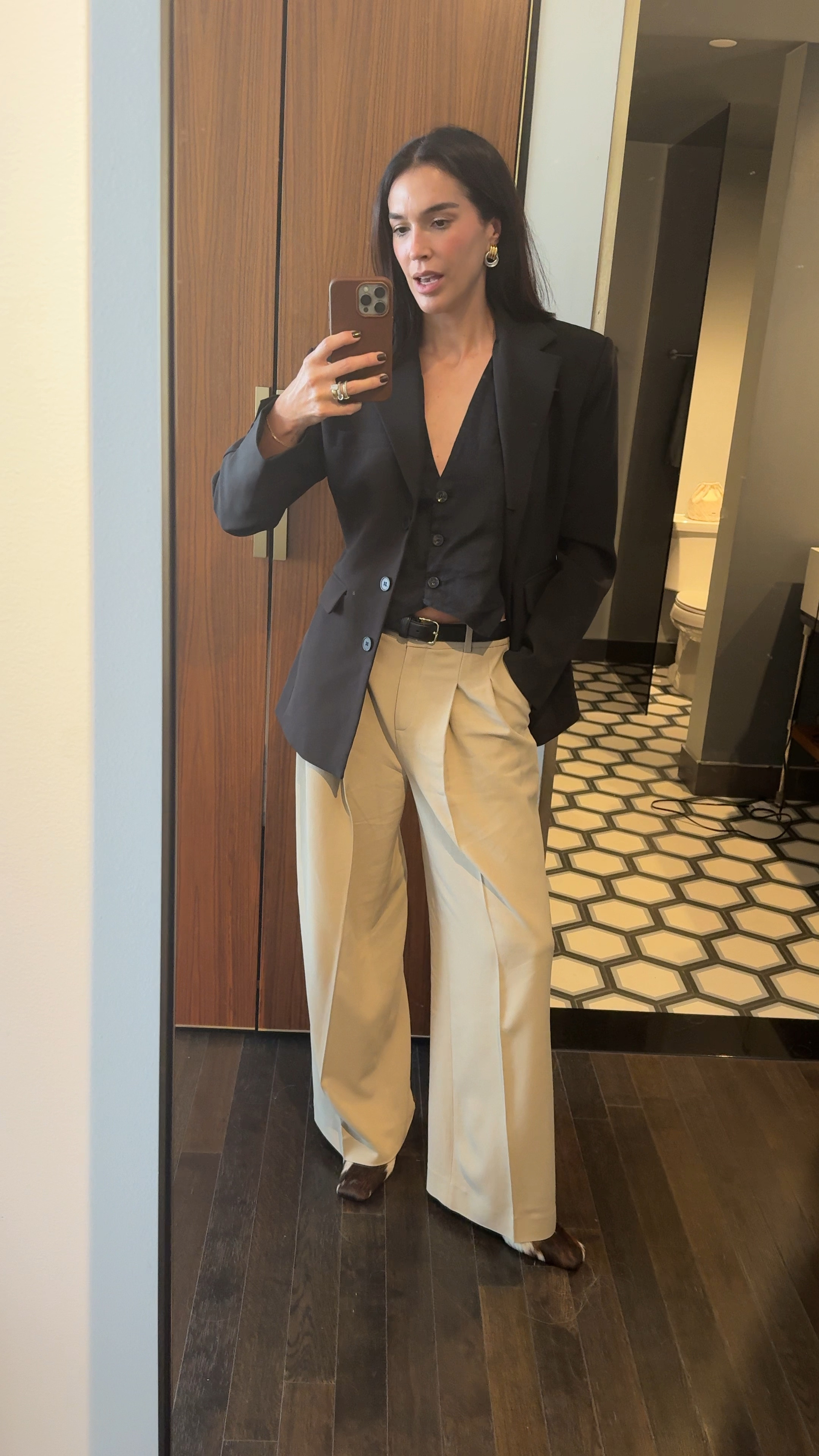 Trousers are such a good staple item, something I’ll be wearing again. I’m 5’10 wearing a size medium in jacket, size 6 in the vest, size 6 in the pants (I went up a size from my regular size to give it a baggier look) heels run true to size. 

#LTKFindsUnder100 #LTKVideo #LTKCon