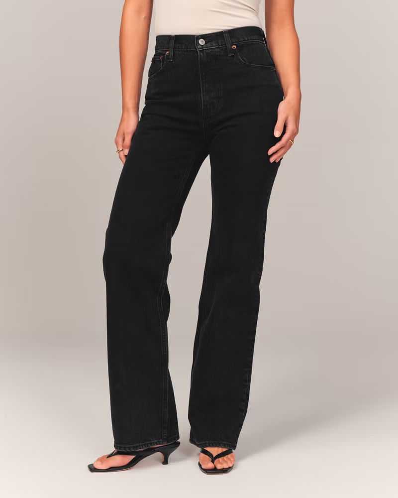 Women's High Rise 90s Relaxed Jean | Women's Bottoms | Abercrombie.com | Abercrombie & Fitch (US)