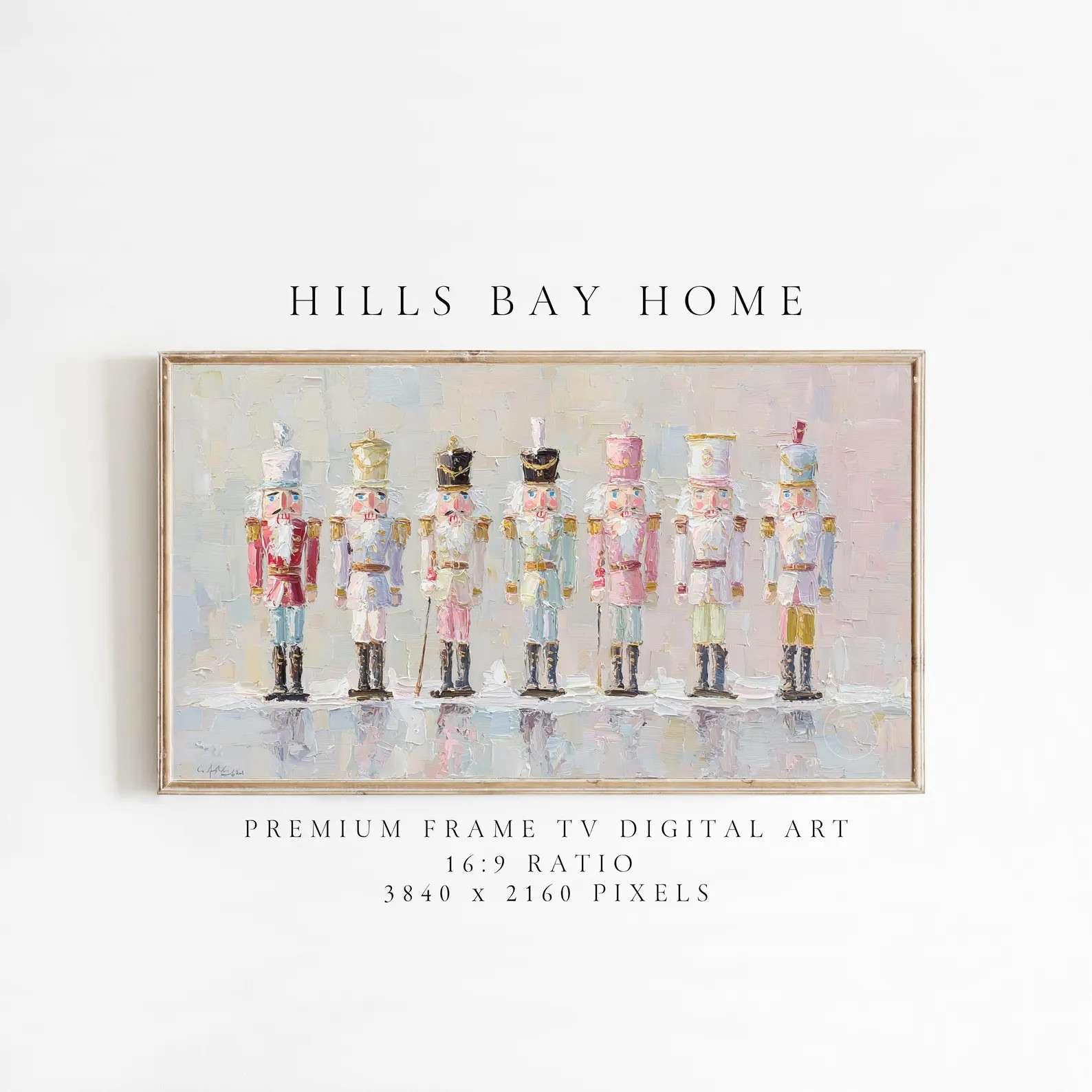 Nutcracker Tv Art, Digital Download Art for Frame Tv, Winter Tv Art, Christmas Tv Art, Painting F... | Etsy (US)