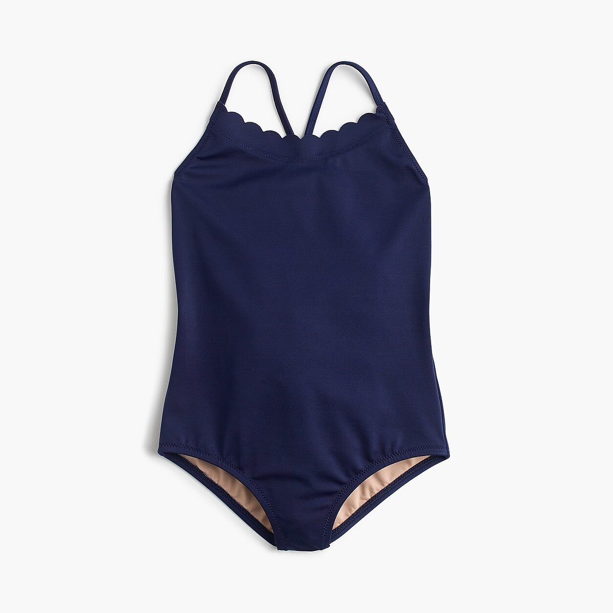 Girls' scalloped one-piece | J. Crew US