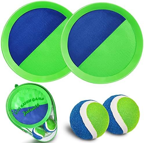 Jalunth Ball Catch Set Games Toss Paddle - Beach Toys Back Yard Outdoor Lawn Backyard Throw Stick... | Amazon (US)
