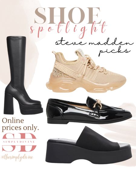 Steve Madden’s current lineup is just stunning, I’m obsessed with everything. It was hard to pick, but I wanted a good variety! Black is always a safe and sexy option, though. 🥰

| Steve Madden | shoes | designer | designer shoes | heels | loafers | heels | sneakers | 

#LTKstyletip #LTKshoecrush #LTKfit