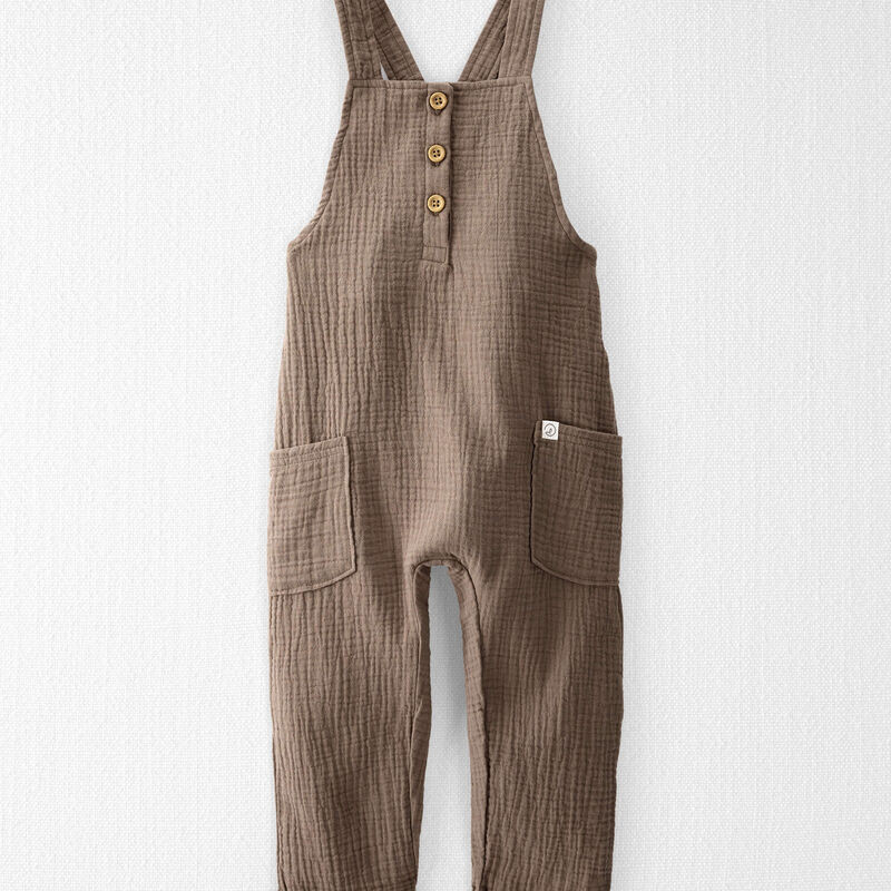 Toddler Organic Cotton Gauze Overalls | Carter's