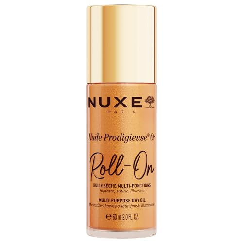 Product image Nuxe Huile Prodigieuse Shimmering Roll-On Dry Oil with 7 Botanical Oils for Radiant Glow and Hydration, for Face, Body & Hair, 2.0 fl oz | Amazon (US)