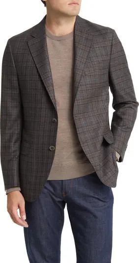 Tailored Fit Plaid Wool Sport Coat | Nordstrom