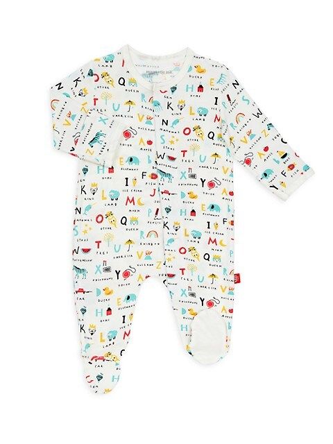 Baby's ABC Love Magnetic Footie | Saks Fifth Avenue