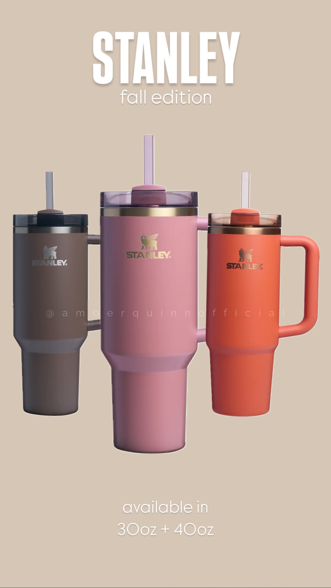 The fall edition Stanley tumblers are here, and they’re everything! 🍂 Sip your favorite drinks in style with these autumn-inspired colors that keep you hydrated and cozy all season long. 

#StanleyTumbler #FallFavorites #StayHydrated

#LTKFitness #LTKActive #LTKSeasonal