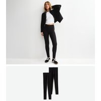 Women's Pack Of 2 Black Leggings New Look | New Look (UK)