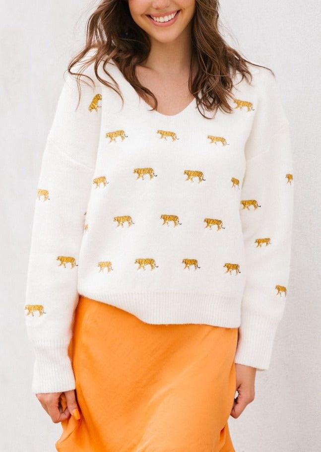 WILD SIDE TIGER SWEATER | Judith March