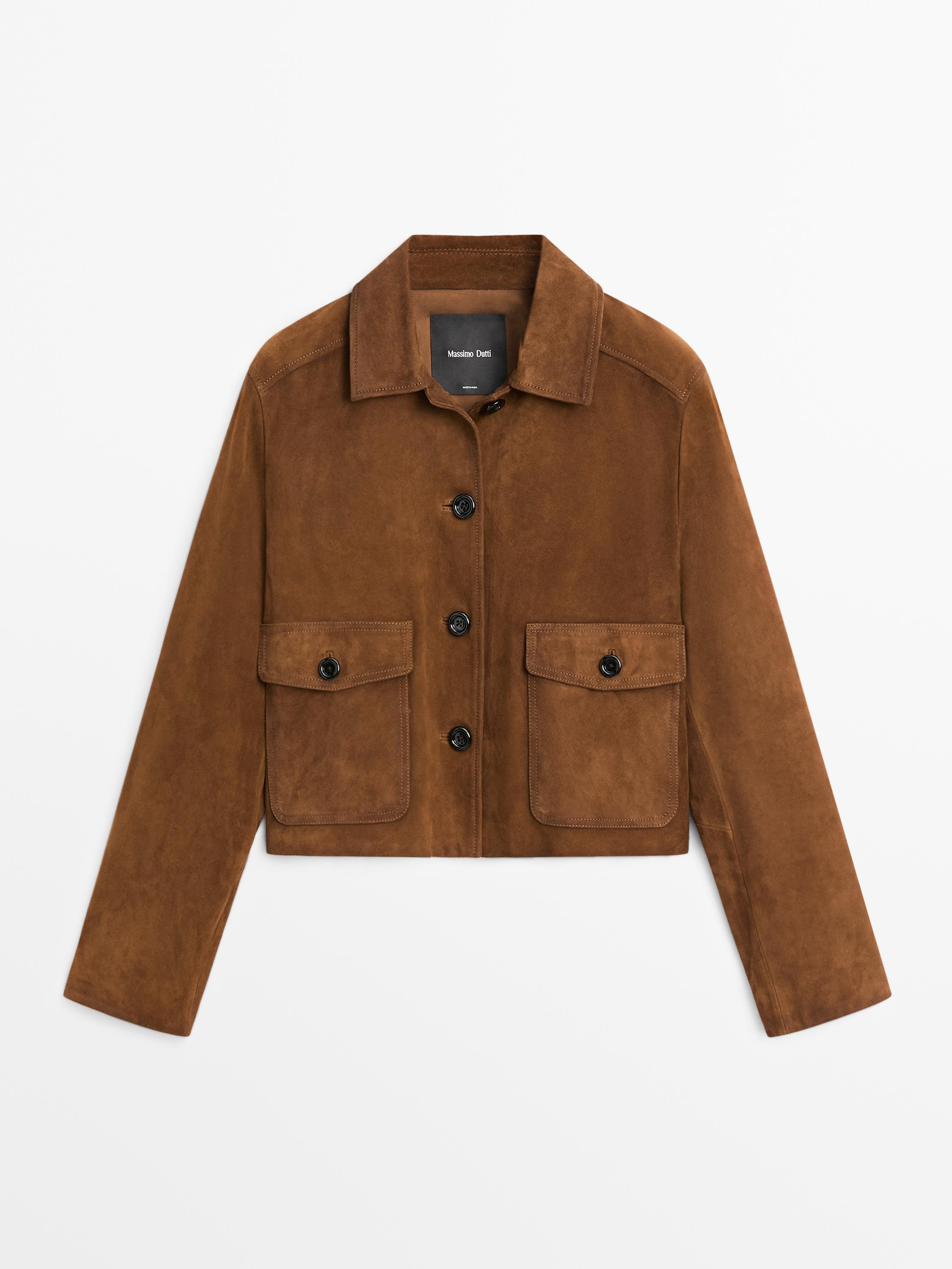 Suede leather jacket | Massimo Dutti US
