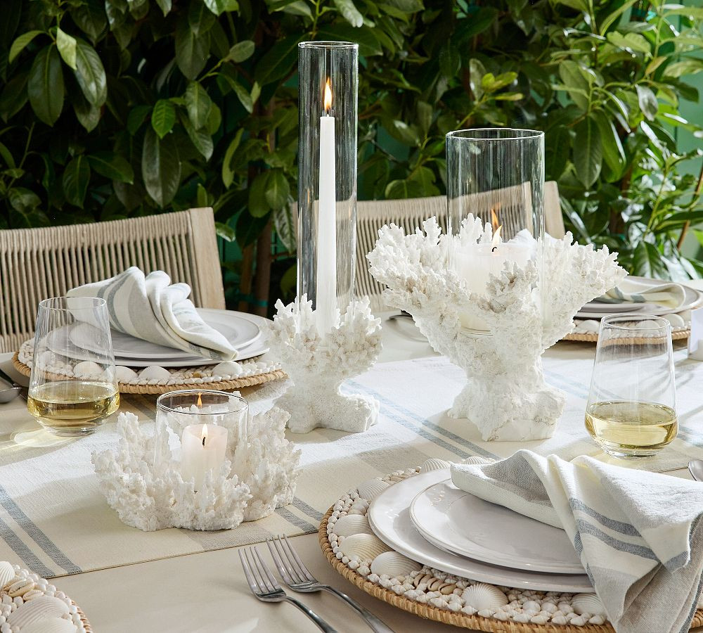 Coral Candle Holders | Pottery Barn (US)