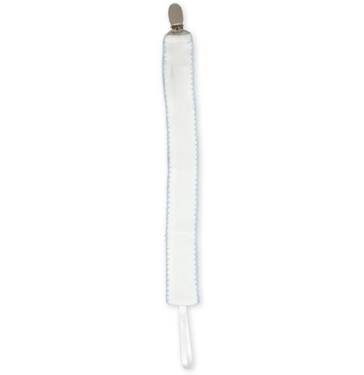 Lullaby Set- Legacy Pacifier Clip Park White and Blue | Persnickety