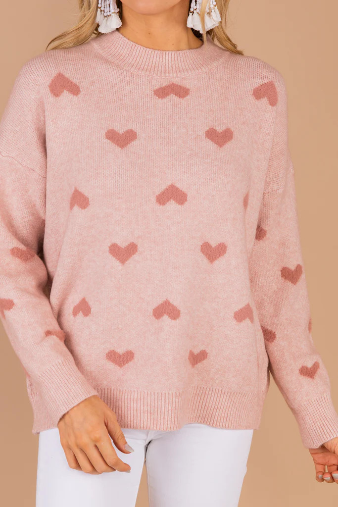 A Work of Heart Pink Sweater | The Mint Julep Boutique