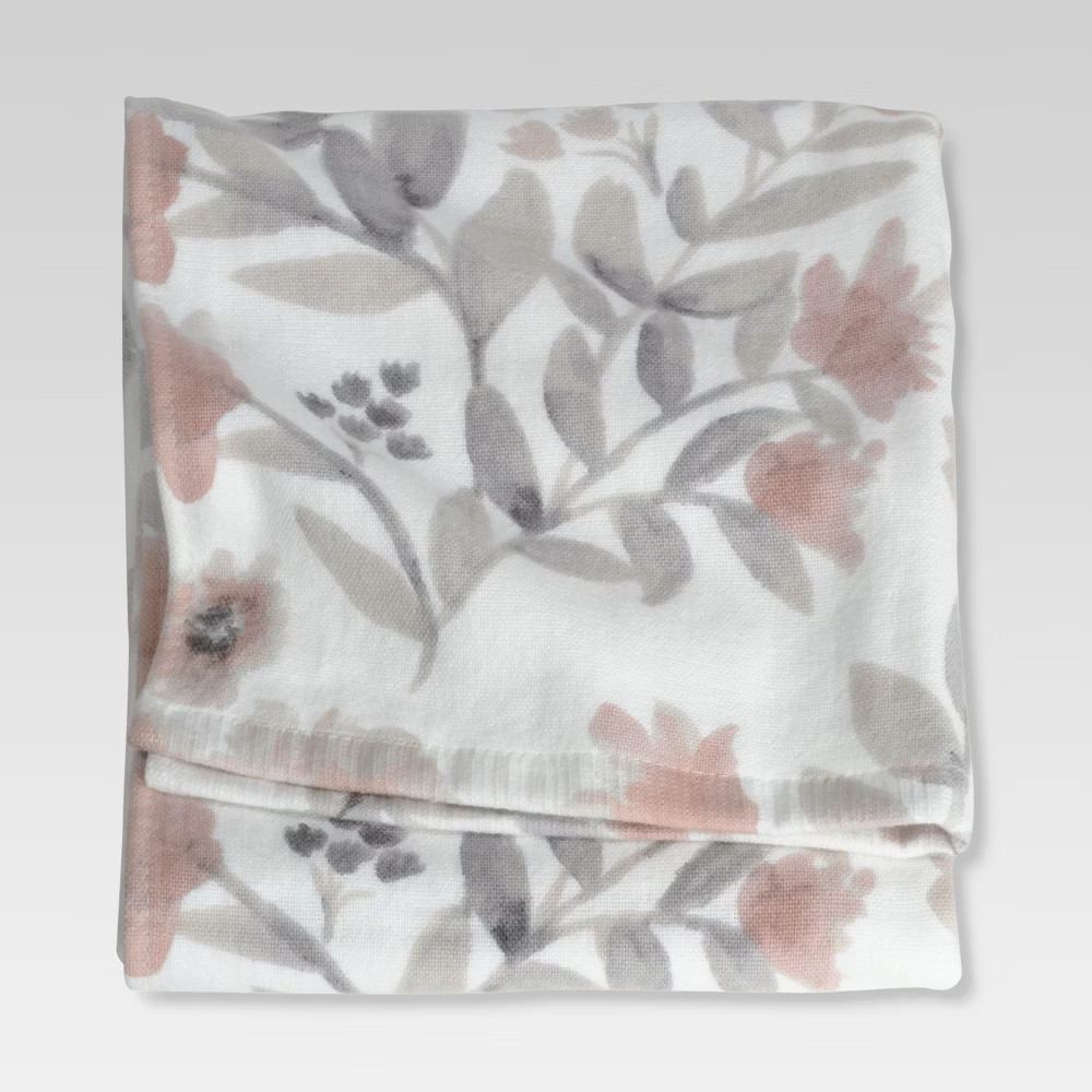 Flat Weave Hand Towels Coral Blooms - Threshold , Pink | Target